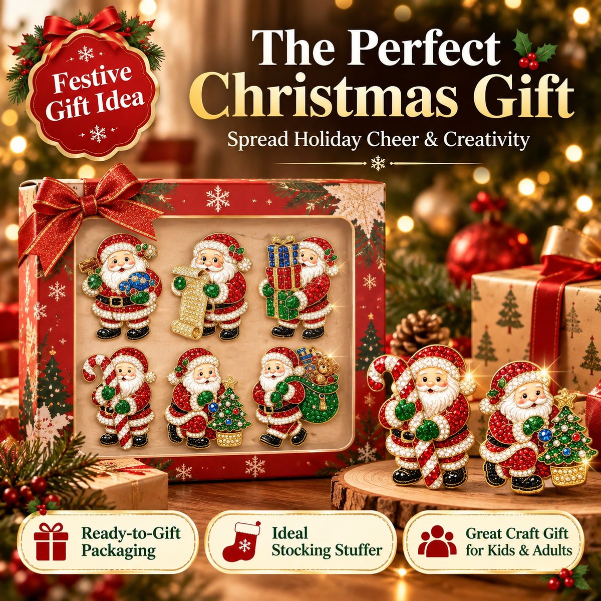 DIY Christmas Fridge Magnet Kit