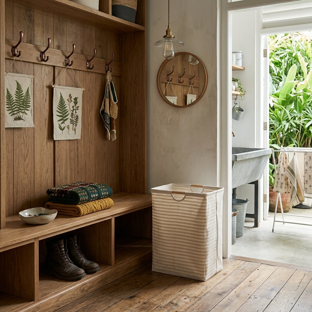 Foldable Cotton-Linen Laundry Hamper