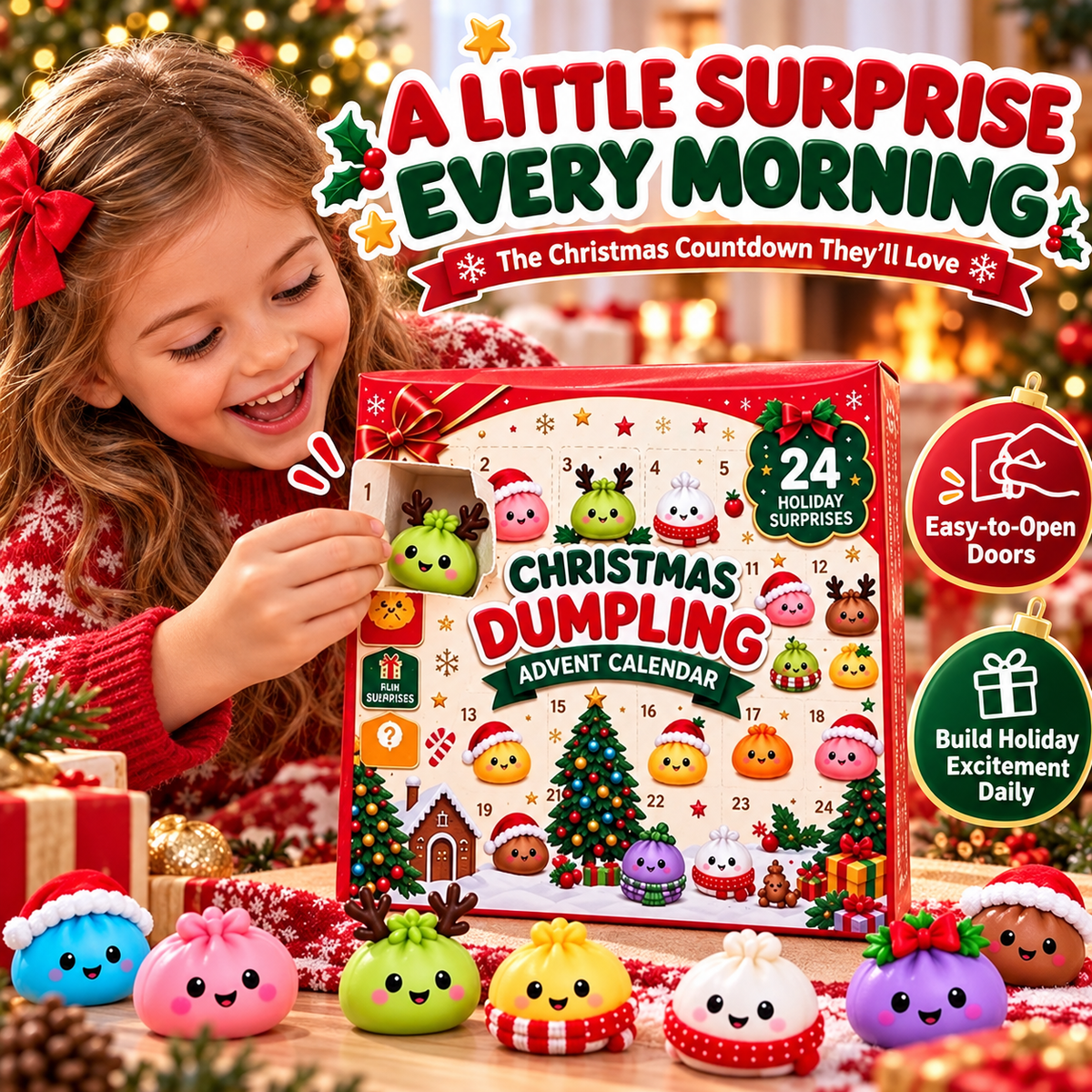 🎄Christmas Dumpling Advent Calendar- Merry Little Dumplings