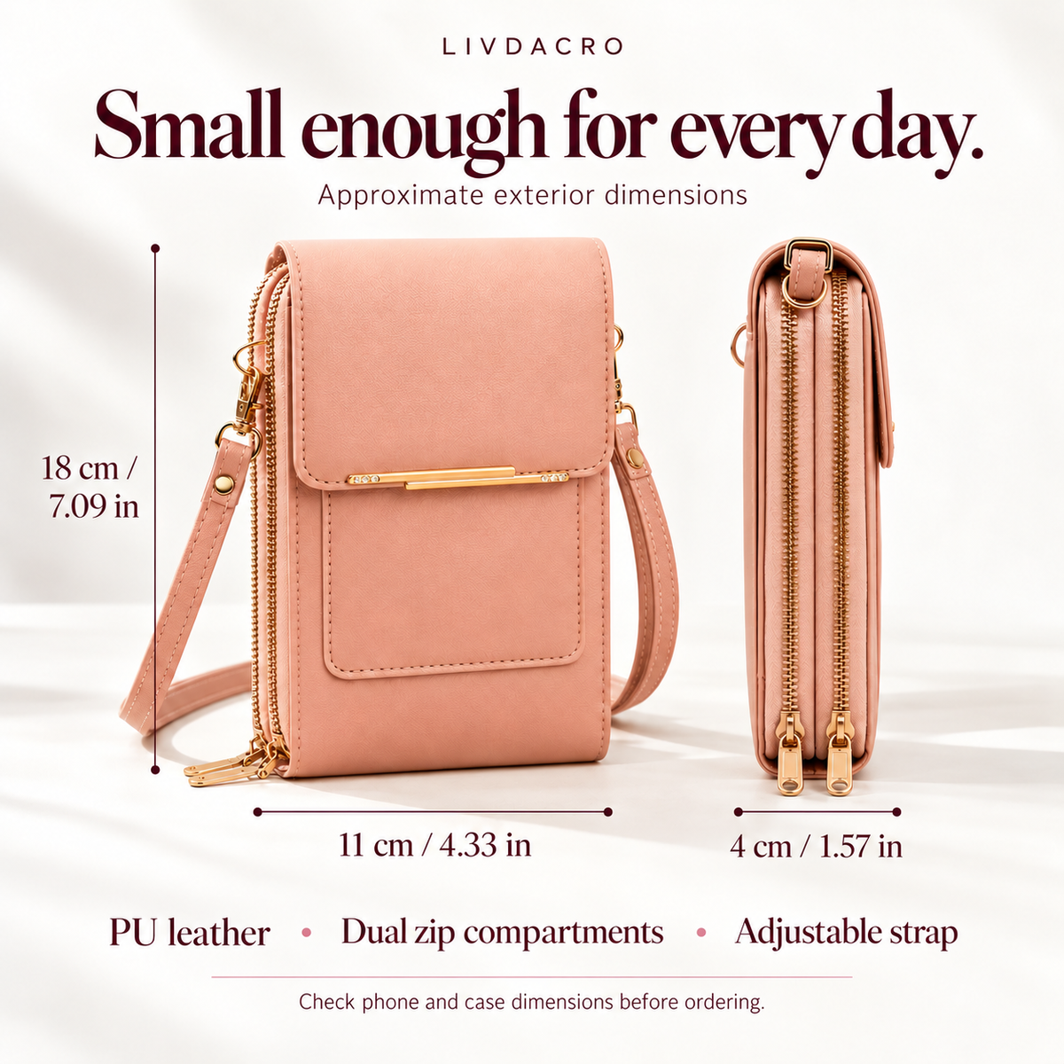 📱 Touchscreen Crossbody Bag