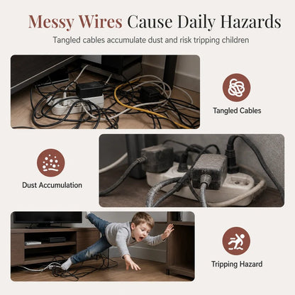 🔥Drill-Free Cable Clips — Tidy Cords, Cleaner Spaces