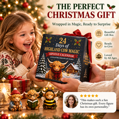 🎉24 Day Highland Cow Advent Calendar