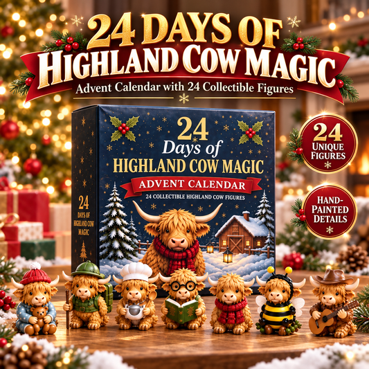 🎉24 Day Highland Cow Advent Calendar