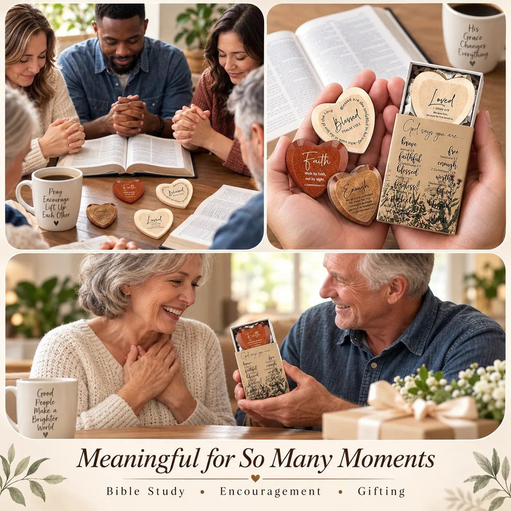 Christian pocket heart gifts for family, friends and faith gatherings
