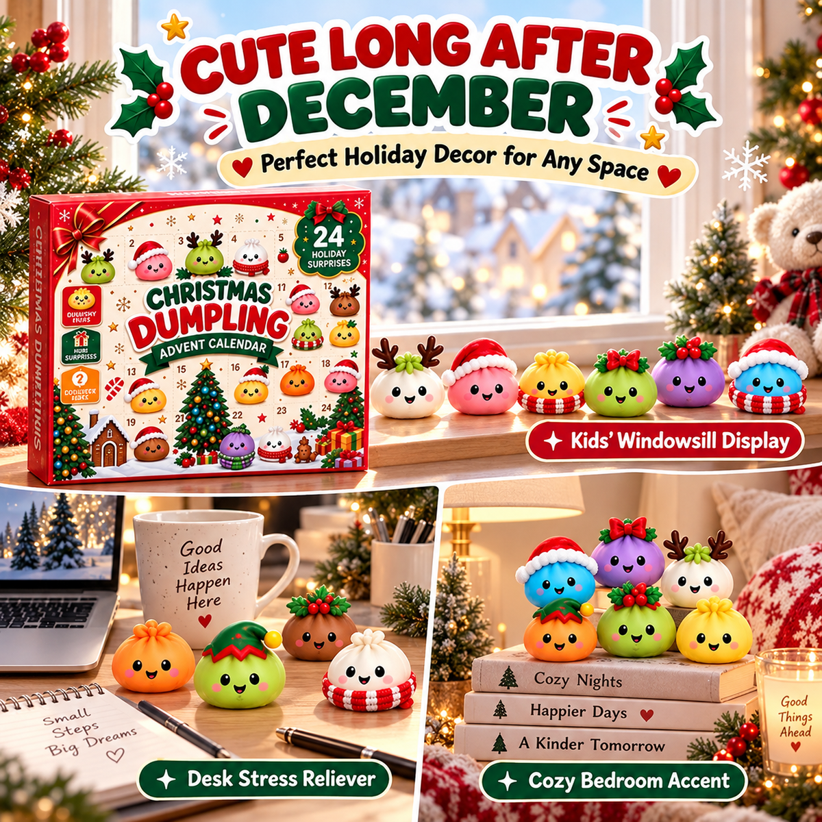 🎄Christmas Dumpling Advent Calendar- Merry Little Dumplings