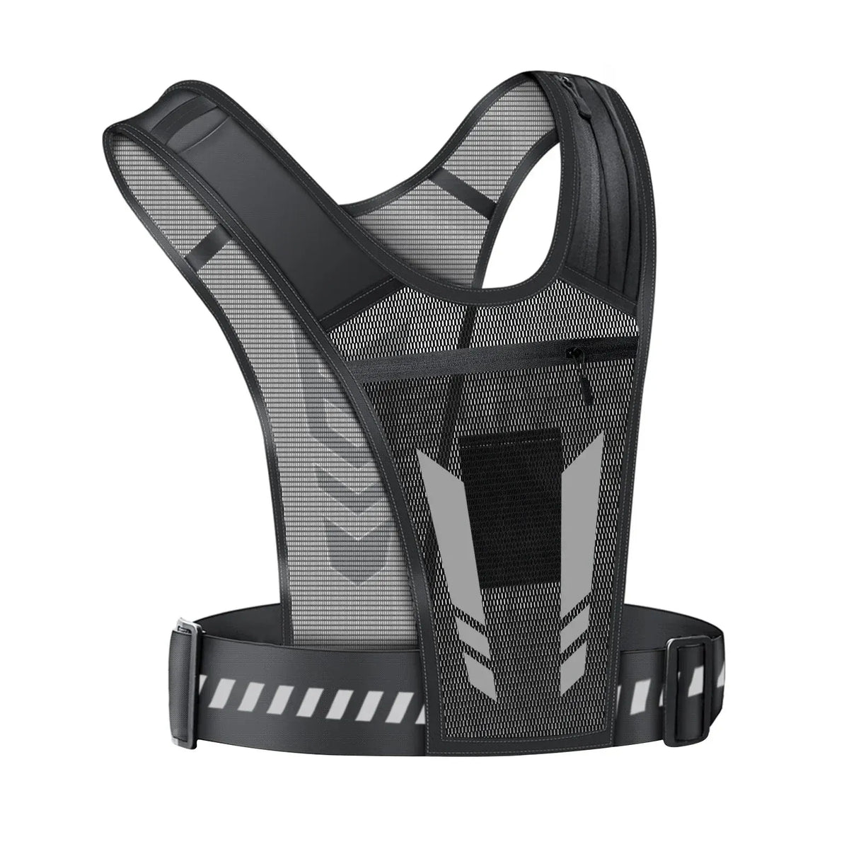 Reflective Running Vest with Phone Pocket
