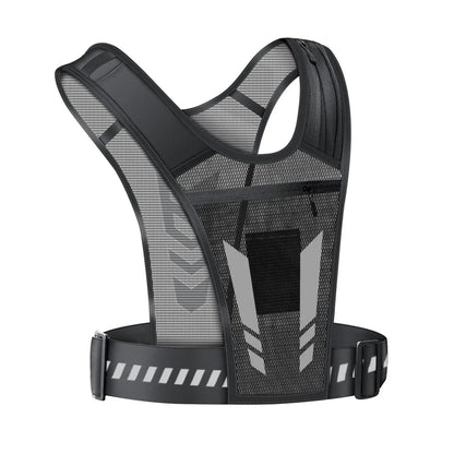 Reflective Running Vest with Phone Pocket