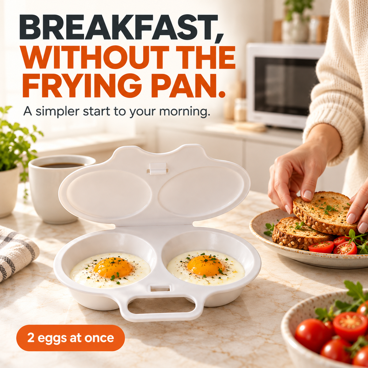 🎁 BUY 1 GET 1 FREE | Microwave Egg Poacher