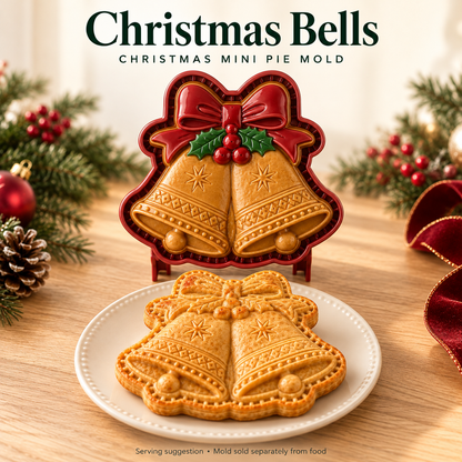 🎄 Christmas Mini Pie Molds – 16 Festive Designs