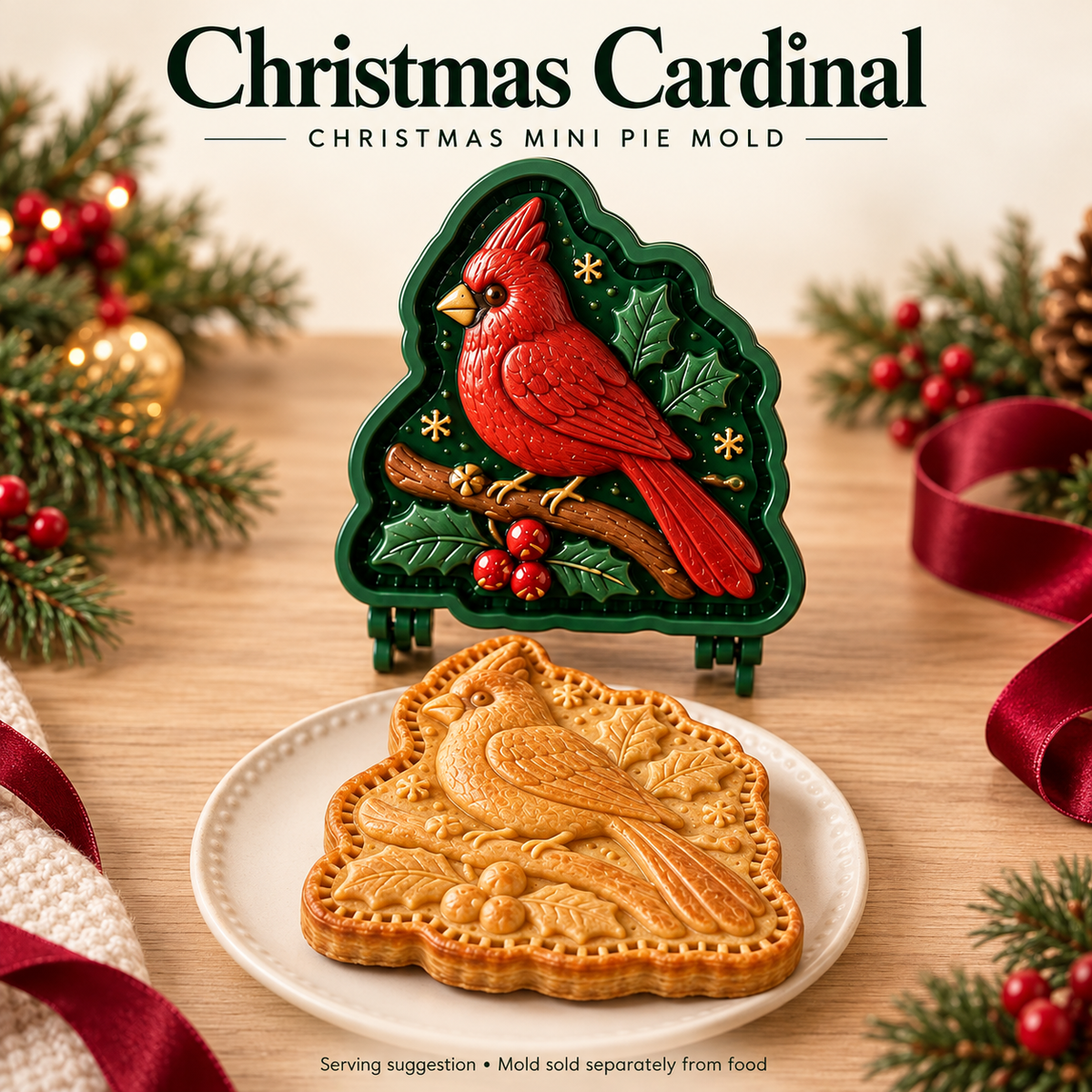 🎄 Christmas Mini Pie Molds – 16 Festive Designs