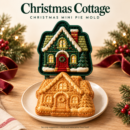 🎄 Christmas Mini Pie Molds – 16 Festive Designs
