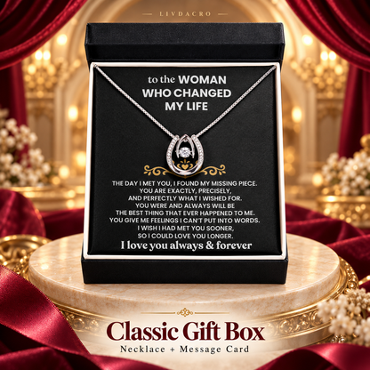 💝 For the Woman Who Changed My Life — Necklace Gift Set🎀