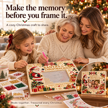 🎄 DIY Christmas Pearl Photo Frame Kit — Make Memories Together
