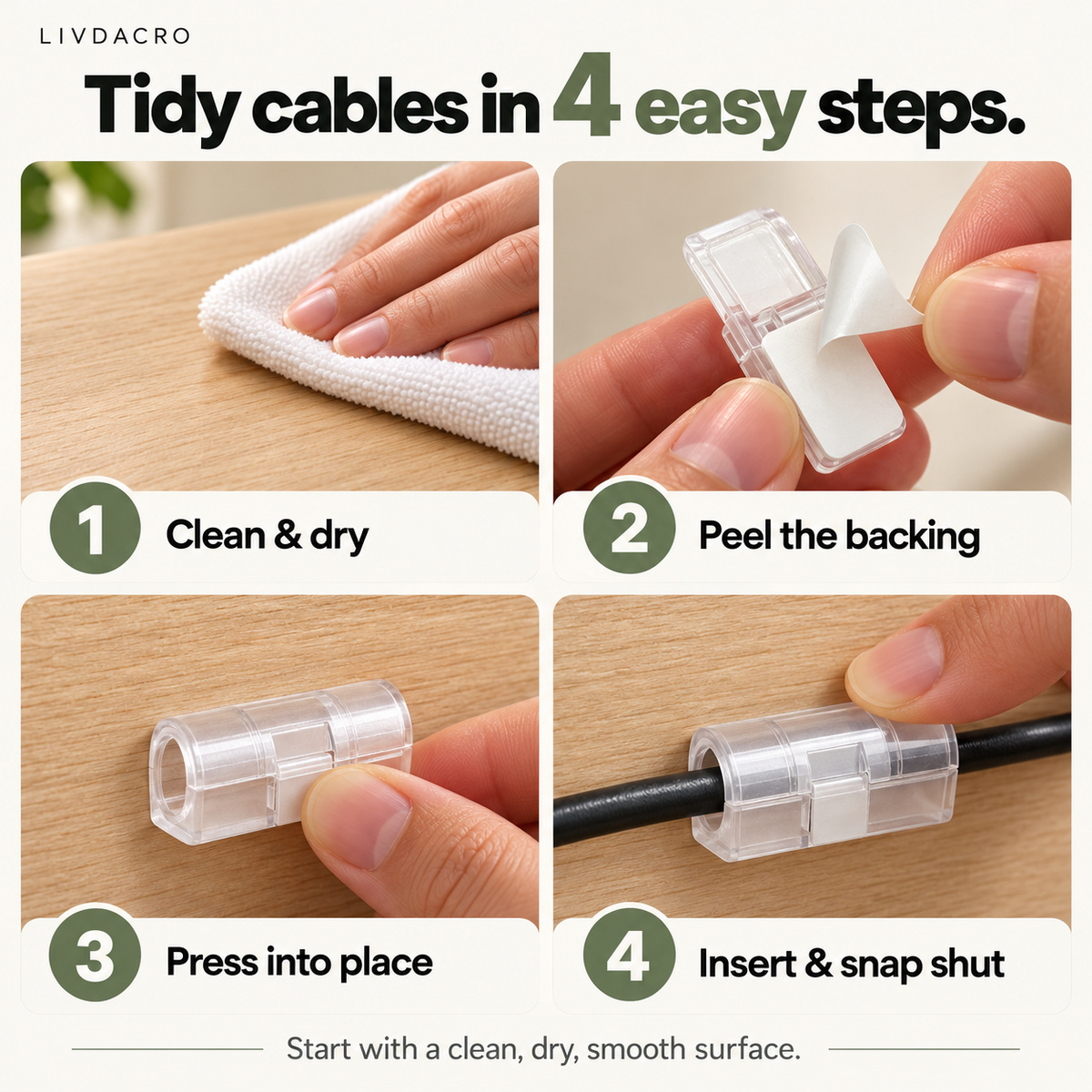 🔥Drill-Free Cable Clips