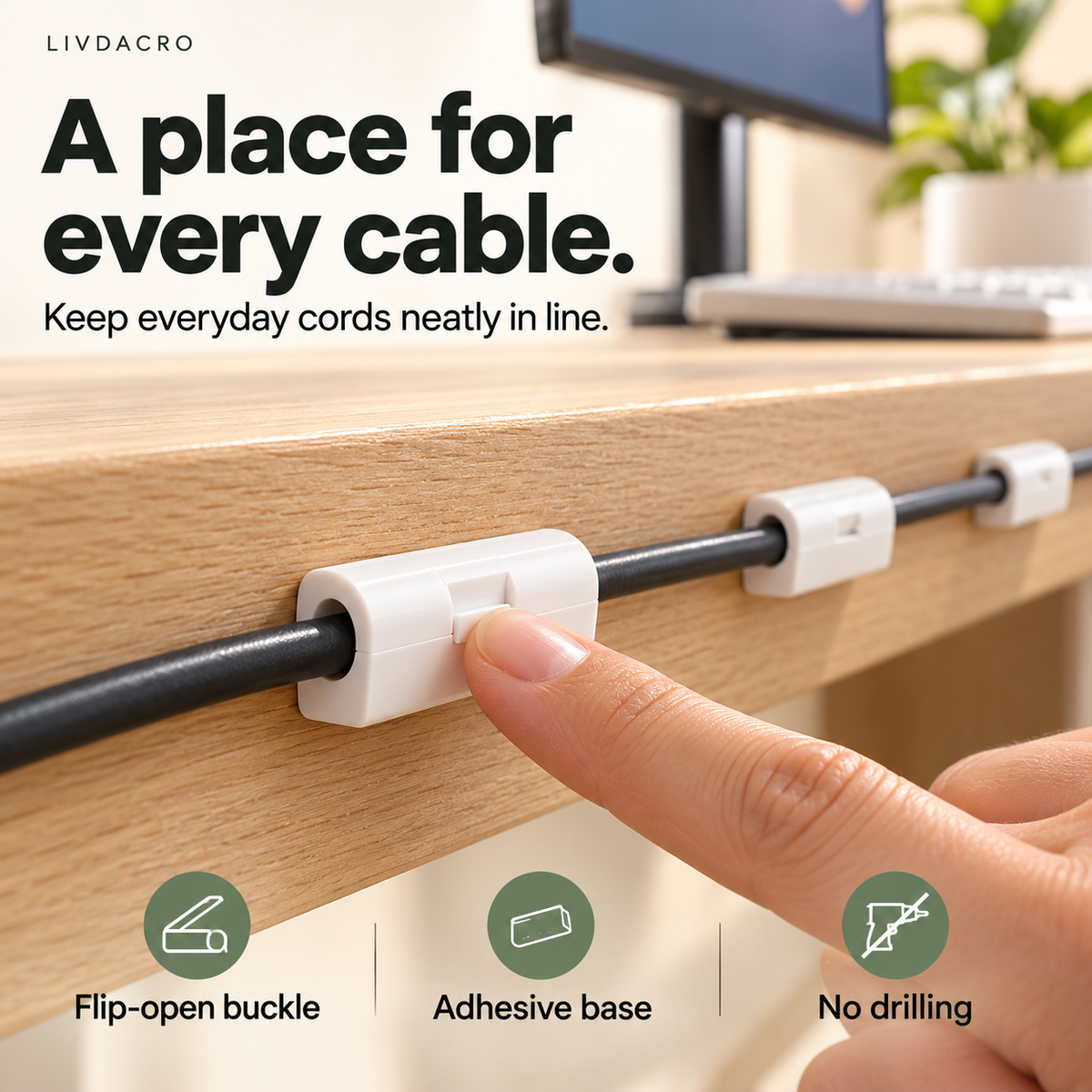🔥Drill-Free Cable Clips