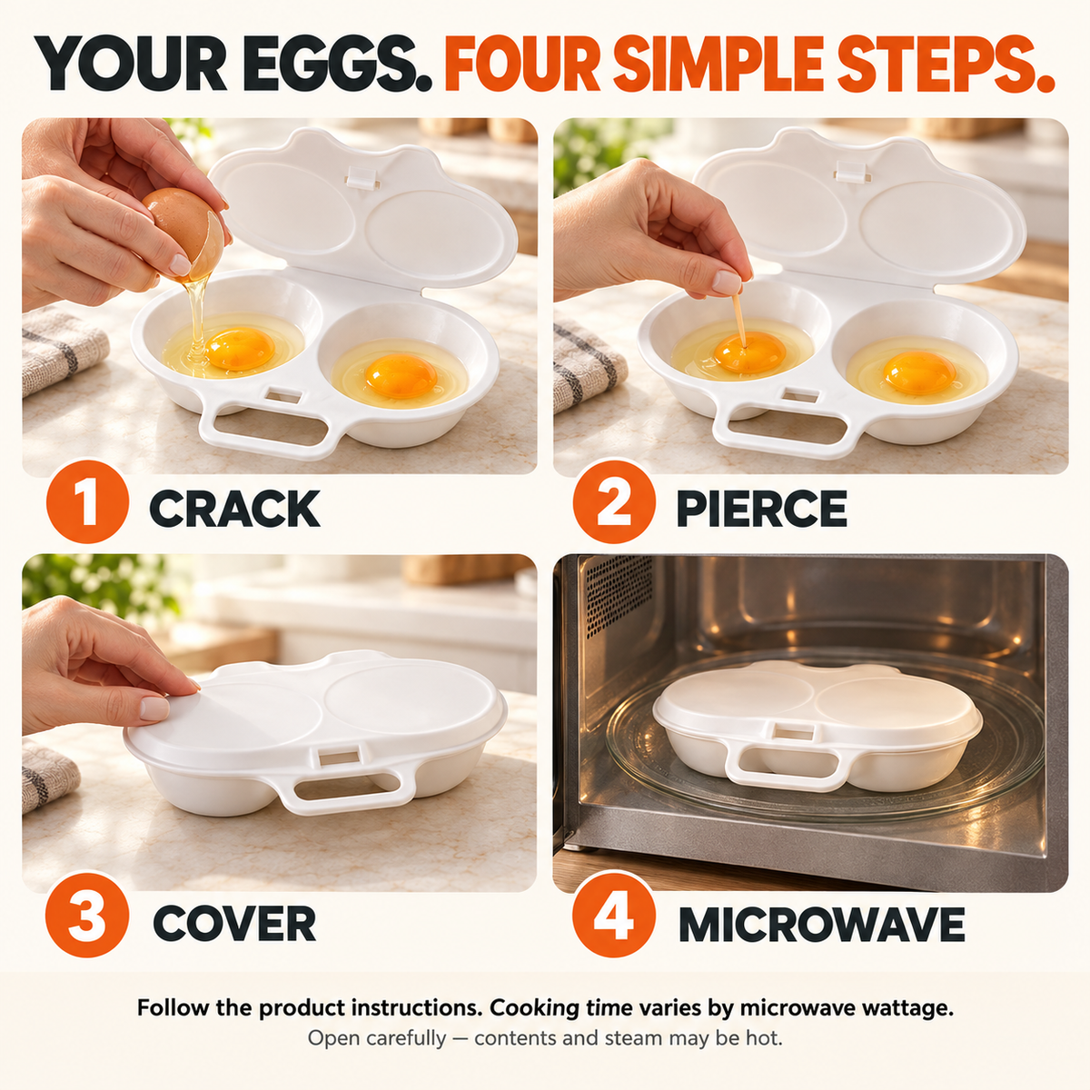 🎁 BUY 1 GET 1 FREE | Microwave Egg Poacher