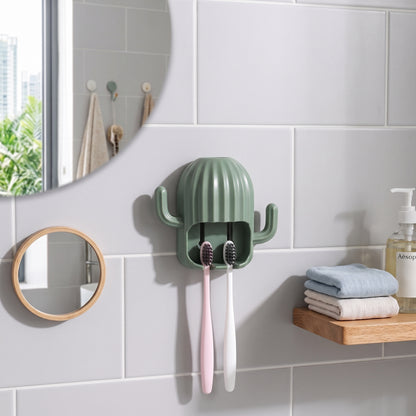 Multifunctional Cactus Toothbrush Holder