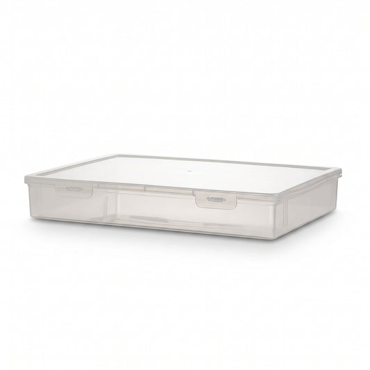 Large Transparent A4 File Storage Box