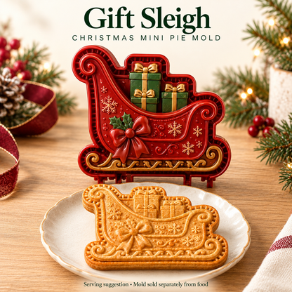 🎄 Christmas Mini Pie Molds – 16 Festive Designs