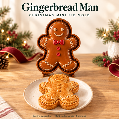 🎄 Christmas Mini Pie Molds – 16 Festive Designs