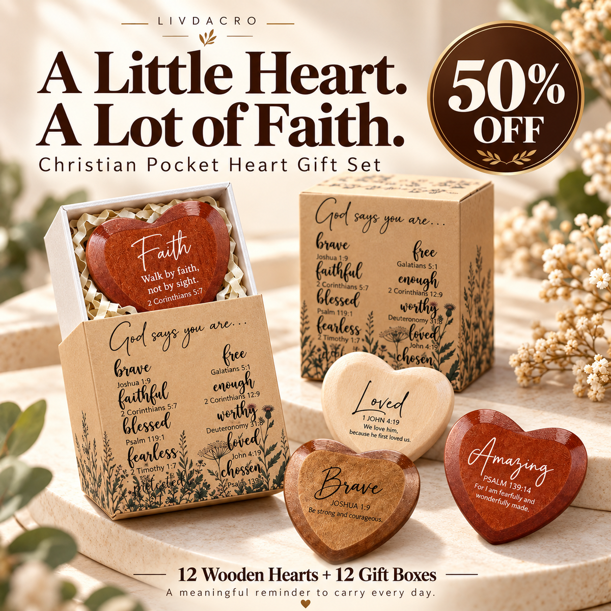 🔥50% OFF | Christian Pocket Hearts