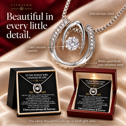 💝 For the Woman Who Changed My Life — Necklace Gift Set🎀