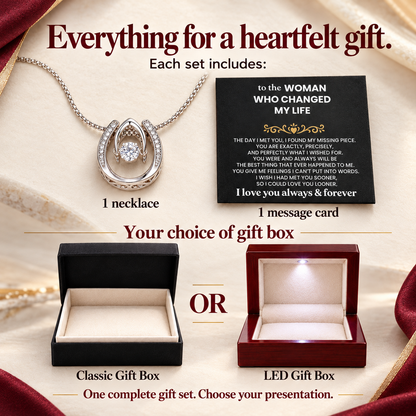 💝 For the Woman Who Changed My Life — Necklace Gift Set🎀