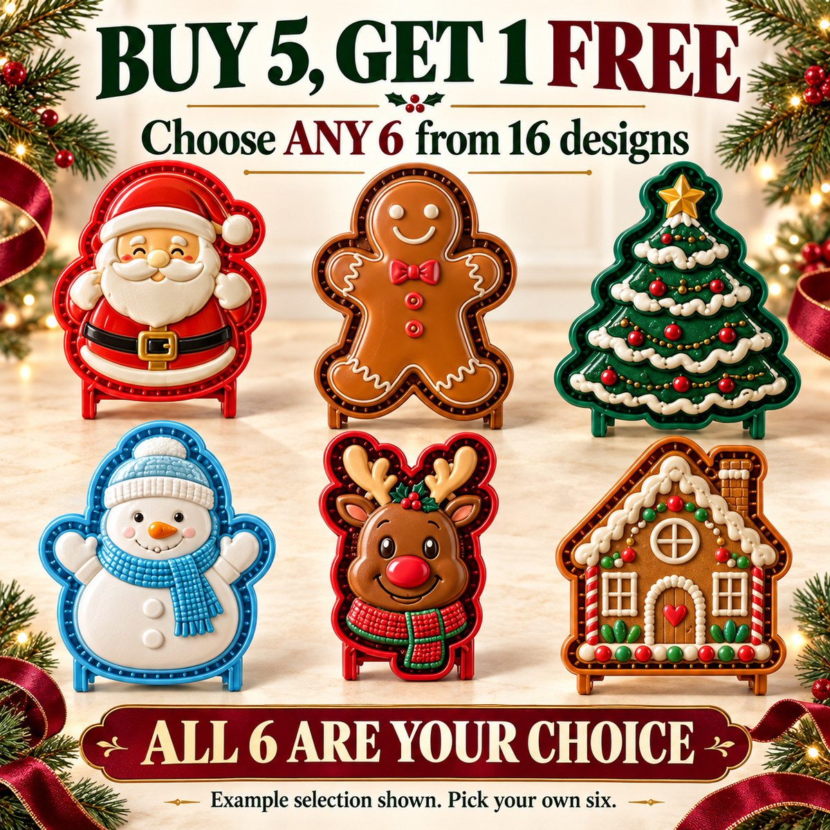 🎄 Christmas Mini Pie Molds