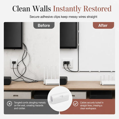 🔥Drill-Free Cable Clips — Tidy Cords, Cleaner Spaces