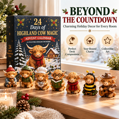 🎉24 Day Highland Cow Advent Calendar