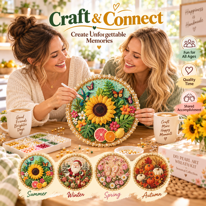 🎁DIY Pearl Art Wreath Kit – Seasonal Collection💎